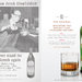 A Glenfiddich promotion includes, at left, an ad based on a 1963 campaign for a Scotch that the company is recreating.