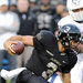 Army quarterback Angel Santiago during the first half at Yankee Stadium. He rushed 25 times for 97 yards and two scores.