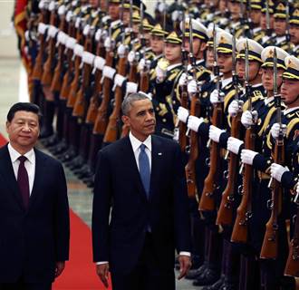 Image: President Barack Obama welcome ceremony in China