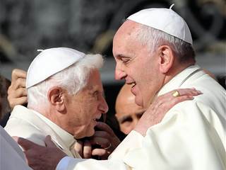 Pope Benedict Joints Pope Francis at Vatican Event Focusing on the Elderly