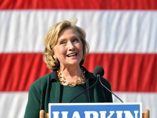  Hillary Clinton Returns to Iowa for Senator Tom Harkin