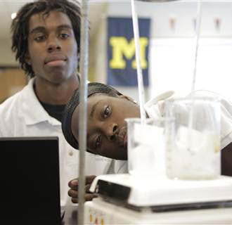 Image: Southeastern High School students taking class year round