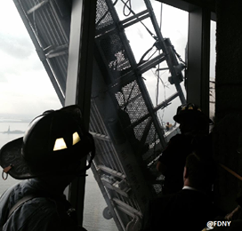 UPDATE: Workers rescued from side of One World Trade Center in NYC: http://abcn.ws/1v4PmJY