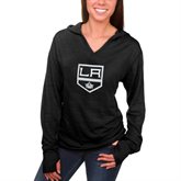 Los Angeles Kings Women's Hooded Tri-Blend Long Sleeve T-Shirt – Black