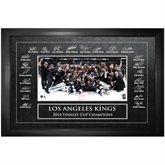 Los Angeles Kings 2014 Stanley Cup Champions Team Etched Signatures