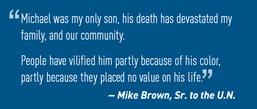 Father of Mike Brown: "If I Could Have Stood Between Officer Wilson’s Gun and My Son, I Would Have."