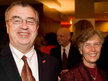 Cooper University Health System CEO and president John P. Sheridan and his wife, Joyce, at a fundraiser in 2011. (FILE)<br />