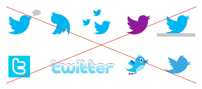 Bad Twitter logos