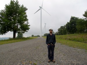 John Bennett is site manager at the Twin Ridges Wind Farm in Somerset County, Pa.