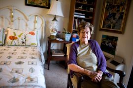 Molly Greenberg, who turned 100 in December 2012, poses for a portrait in her room at her assisted-living facility in Oakland in January 2013.
