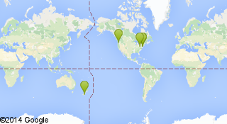 Map of the places this user has lived