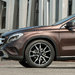 Power in the Mercedes GLA250 comes from an engine shared with the CLA sedan, a 2-liter direct-injection 4-cylinder rated at 208 horsepower. The turbocharged engine produces 258 pound-feet of torque.