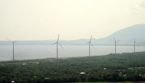 Wind turbines in the Philippines