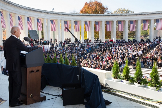 Vice President Joe Biden Speaks at Arlington National Cemetery