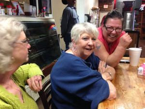 Abbott's Amen Corner in Abilene. From left to right, Donna Nelson, Caryn Hayes and Renee Higgins. 