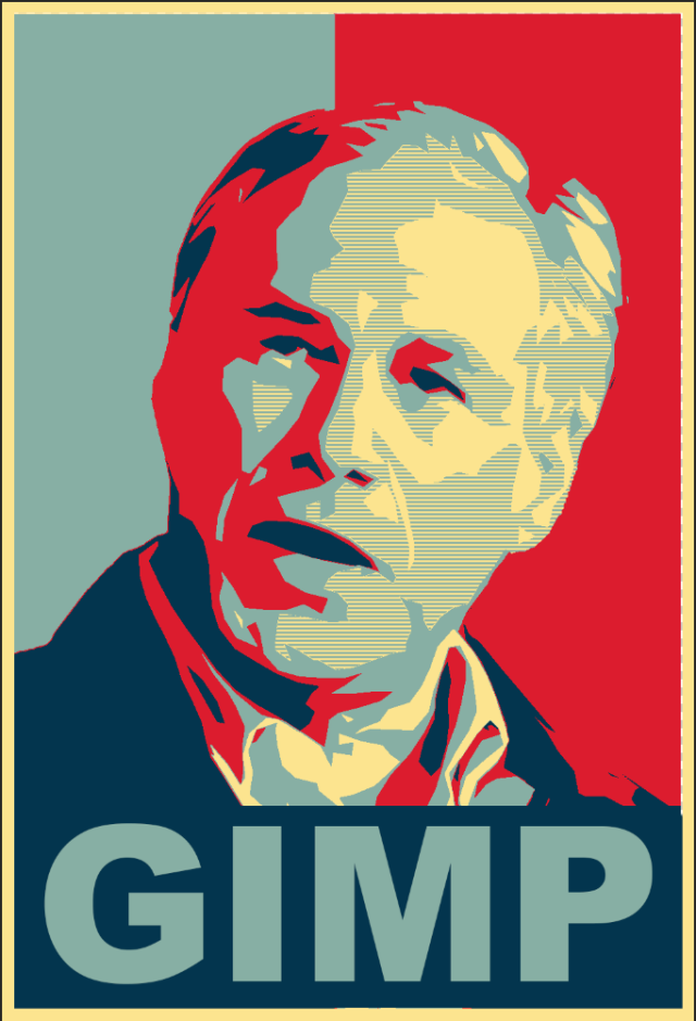 An anonymous artist's image of Greg Abbott, created for New Mobility, "the magazine for active wheelchair users," which profiled Abbott last fall.
