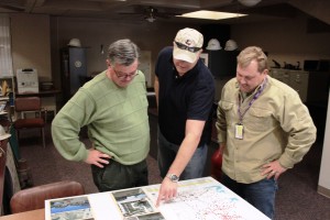 Fort Worth now has it's own office for gas drilling. Inspectors (L to R) Rick Trice, Will Ray and Tom Edwards