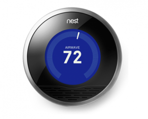 The Nest learning thermostat.