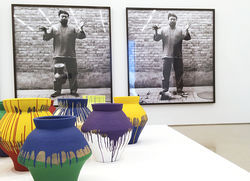 Ai Weiwei's Breaking a Han Dynasty Urn, which Caminero says he took as "a provocation by Weiwei to join him in an act of performance protest."