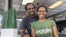 Green Seed Vegan restaurant is now located at 4320 Almeda Road. Co-owners and spouses L-R: Rodney Perry and Matti Merrell opened the restaurant in 2012.