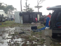 A possible tornado ripped through a campground on Virginia's Eastern Shore on Thursday morning. At least two people are reported to have been killed in the storm. (Photo from @bertokjordan)