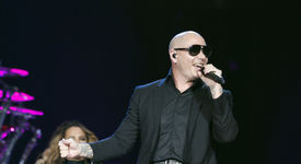 Pitbull and Enrique Iglesias at American Airlines Arena