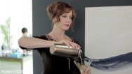 "Mad Men" character Joan Holloway visits a more modern office. For more go to funnyordie.com.