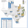 The A&M AgriLife Irrigation map shows large amounts of agricultural irrigation used in the Texas panhandle.
