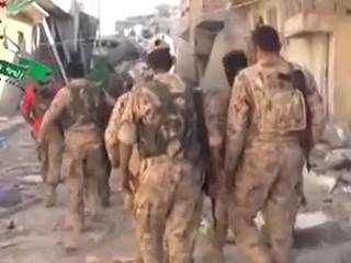 Kurdish and Free Syrian Army Fighters Tour 'Freed' Kobani