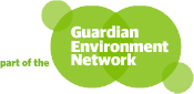 graphic indication of our partnership with the Guardian Environment Network