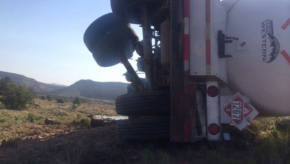 An image of the tanker (credit: San Miguel County Sheriff)