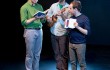 Luke Longacre, Brandon J. Murphy, and Scott Zenreich are an unholy yet hilarious trio in Amphibian’s current production.