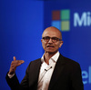 Microsoft CEO Satya Nadella addresses the media during an event in New Delhi in September. This week, he was criticized for comments he made about women asking for raises.