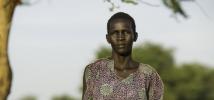 Kuir Mayem Atem, déplacée dans un camp au Soudan du Sud