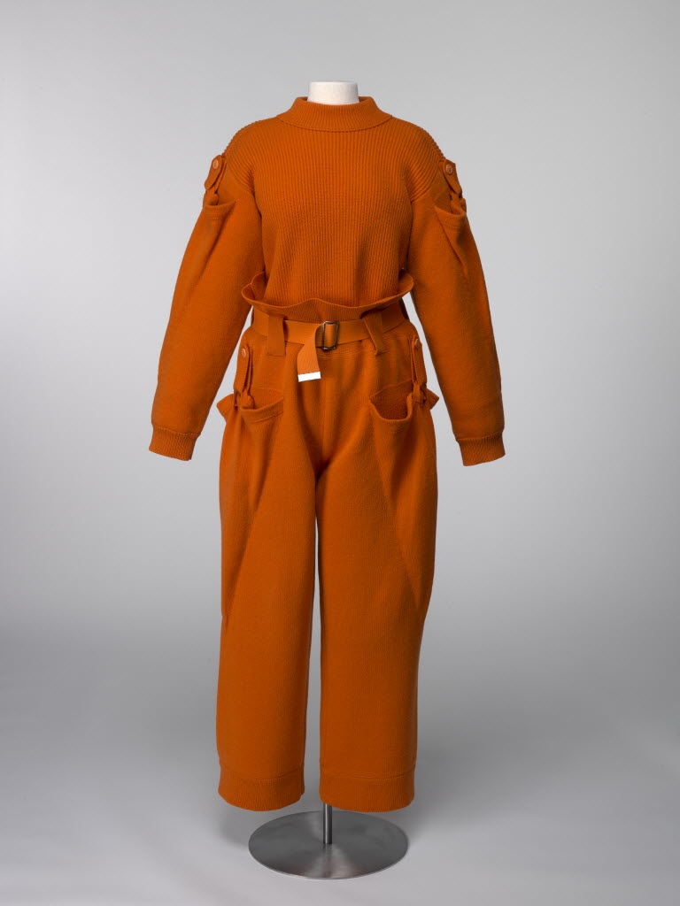Miyake's wool, cotton and metal jumpsuit from the fall 1988 collection