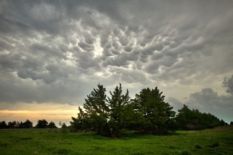 Mammatus cloud in Kansas. (Photo Credit: Jamie Betts)