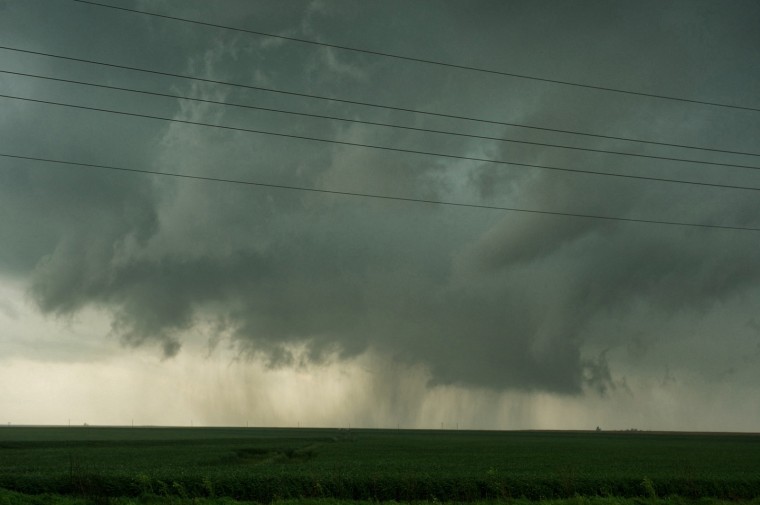 Wall cloud in Kansas. (Photo Credit: Jamie Betts)