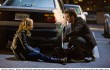 Elizabeth Banks and Chris Pine meet in the parking lot outside an AA meeting in "People Like Us."