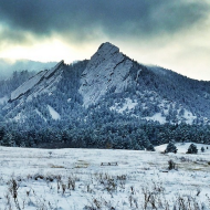 Boulder - snow