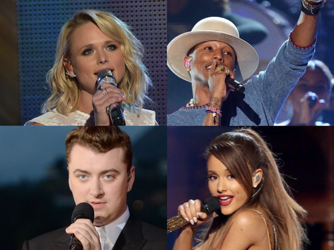 Swipe through the gallery to see the 2014 Grammy nominations.