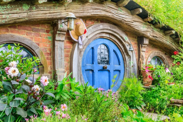 Matamata, New Zealand - "Hobbiton," site created for filming Hollywood blockbusters The Hobbit and Lord of the Rings.