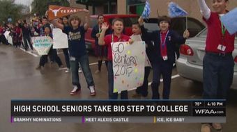 A Dallas school is going the extra mile to make students going off to college feel special and to inspire younger students to do the same. News 8's Monica Hernandez has more.