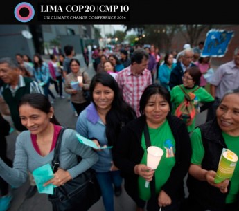 On the eve of the first day of COP20, the UN climate talks in Lima, a Vigil for the Climate was held near the Pentagonito where the UN talks are to be held.