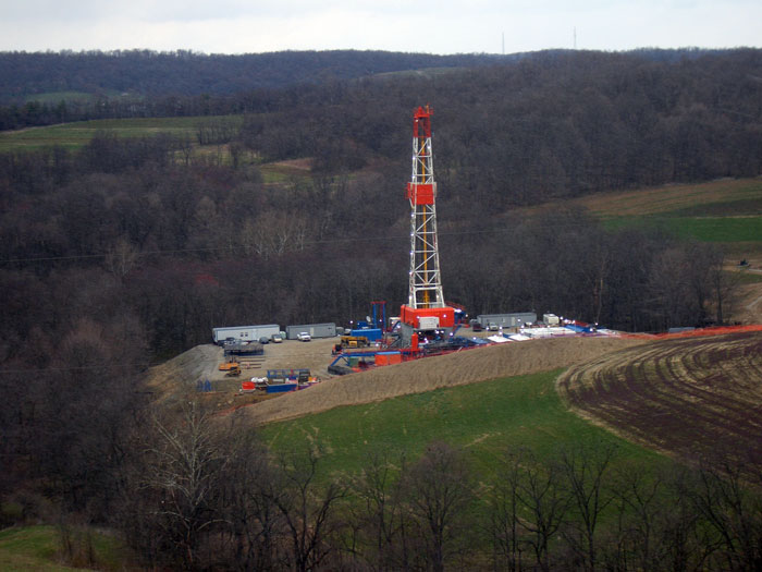 Drill rig on Marcellus Shale