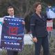 Several dozen flight attendants picketed against their own union outside American Airlines headquarters on Wednesday morning.