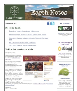 EARTHnotes October 2013