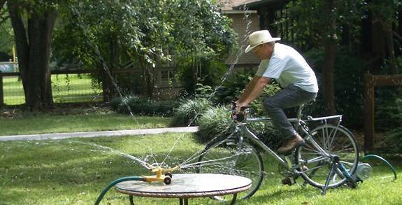 Pedaling to Pump Water