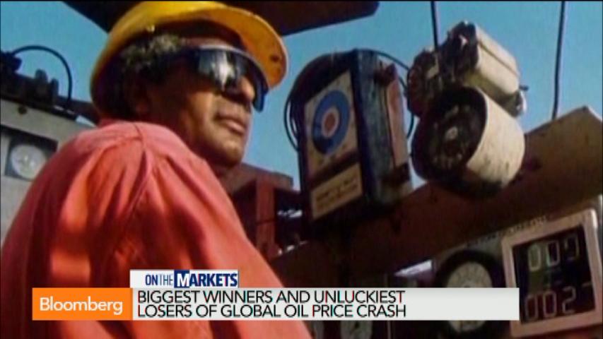 The biggest winners and losers from oil’s big drop: Bloomberg (Video)
