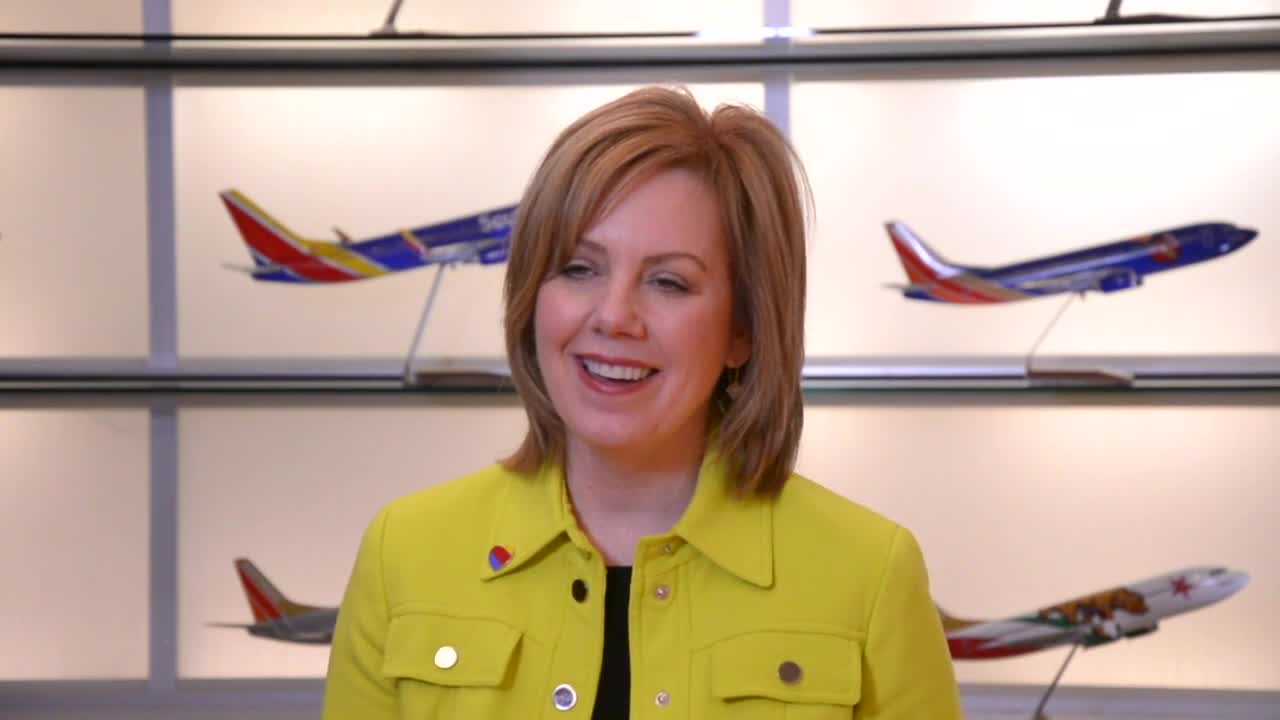 Power Players: Southwest Airlines VP Ginger Hardage helps fun take flight (Video)