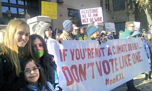 Activists flooded Sen. Bennet's office phone, his office in Denver, and his office in Washington, DC before, during and after the Keystone XL vote.